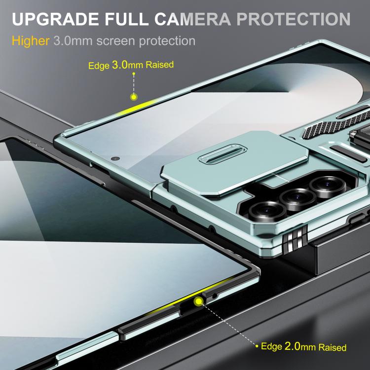 For Samsung Galaxy Z Fold7 5G Armor PC + TPU Camera Shield Phone Case