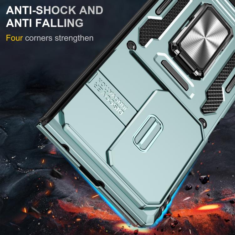 For Samsung Galaxy Z Fold7 5G Armor PC + TPU Camera Shield Phone Case
