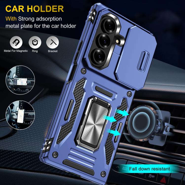 For Samsung Galaxy Z Fold7 5G Armor PC + TPU Camera Shield Phone Case