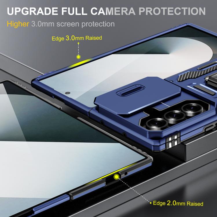 For Samsung Galaxy Z Fold7 5G Armor PC + TPU Camera Shield Phone Case