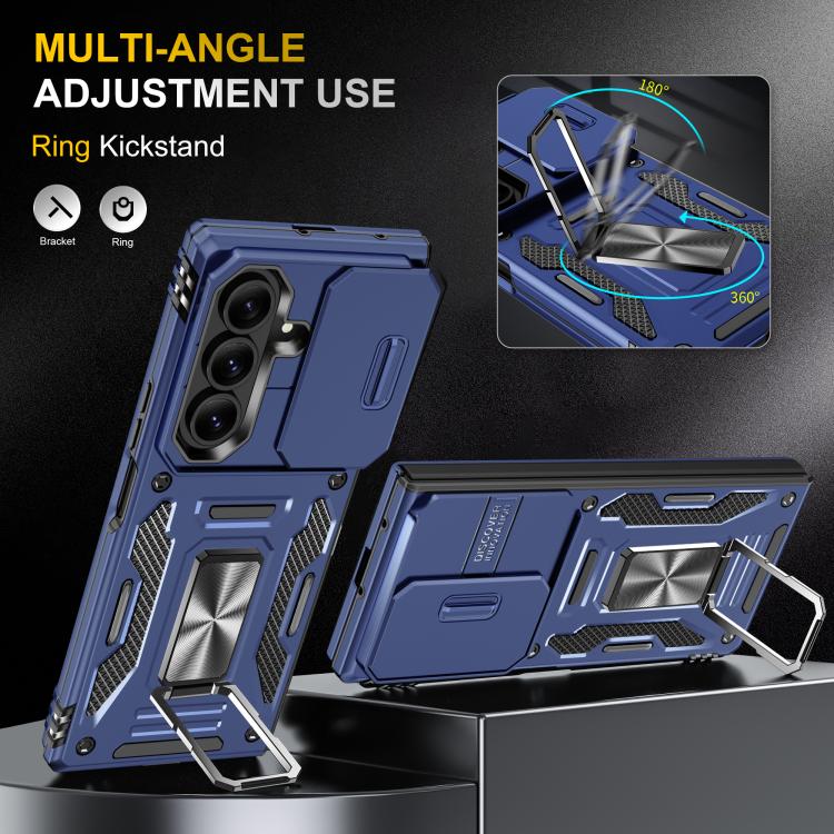 For Samsung Galaxy Z Fold7 5G Armor PC + TPU Camera Shield Phone Case