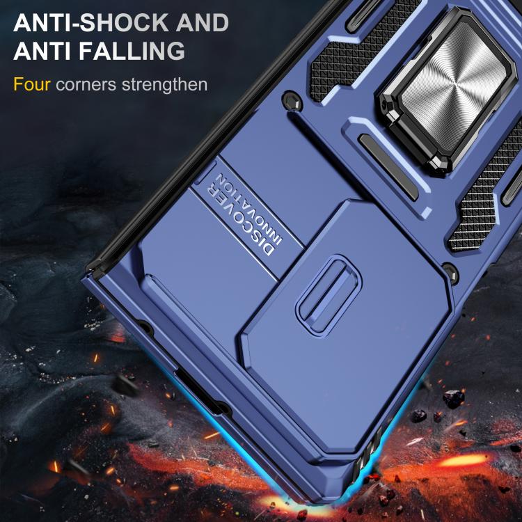 For Samsung Galaxy Z Fold7 5G Armor PC + TPU Camera Shield Phone Case
