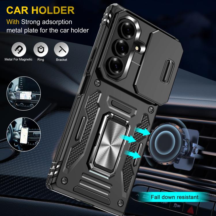 For Samsung Galaxy Z Fold7 5G Armor PC + TPU Camera Shield Phone Case