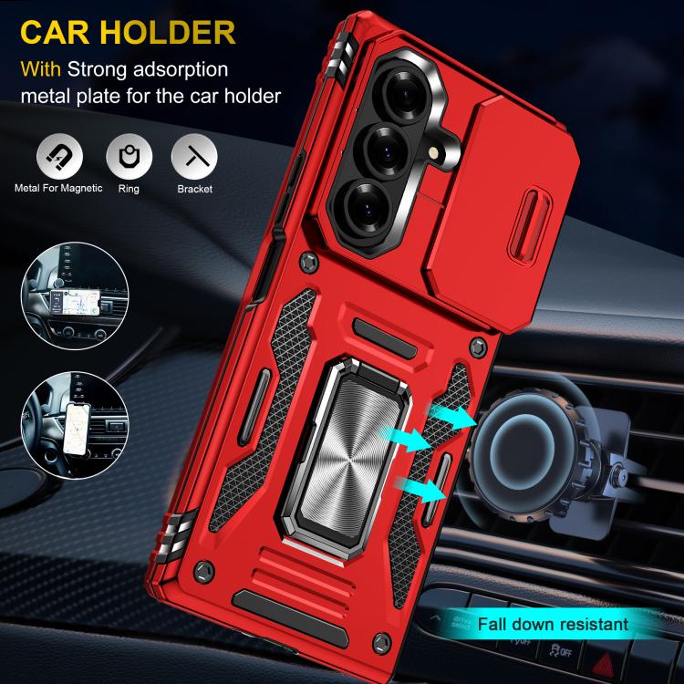 For Samsung Galaxy Z Fold7 5G Armor PC + TPU Camera Shield Phone Case