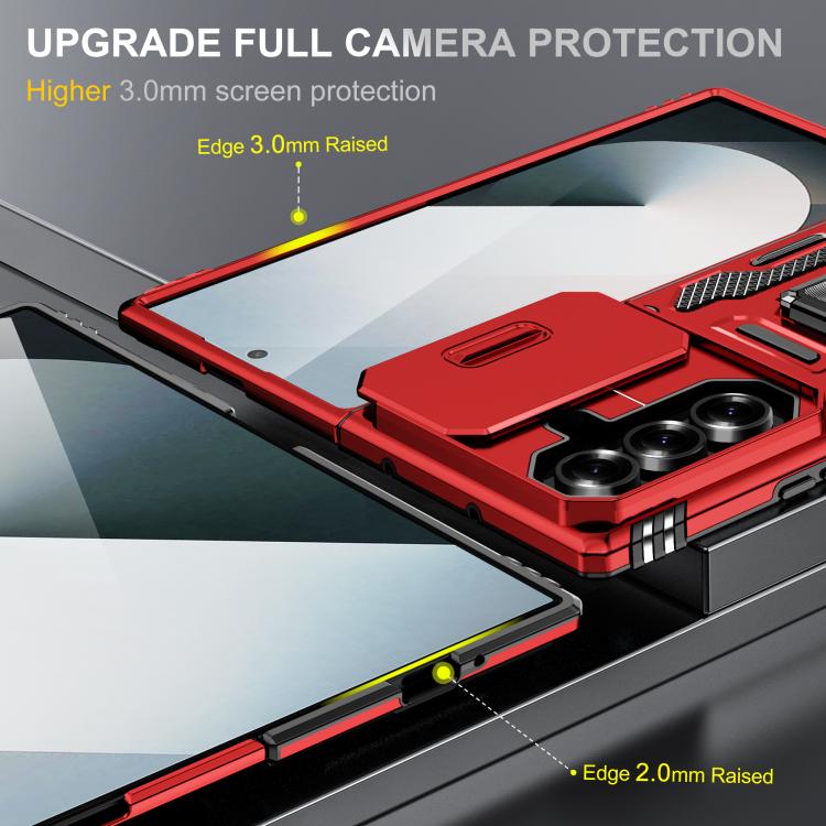 For Samsung Galaxy Z Fold7 5G Armor PC + TPU Camera Shield Phone Case