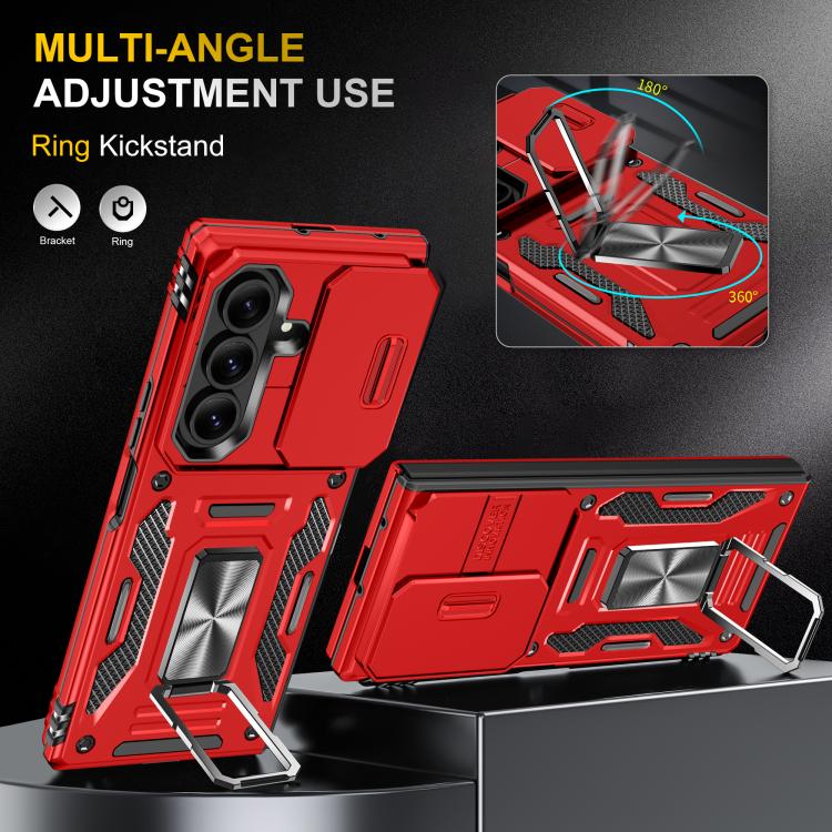 For Samsung Galaxy Z Fold7 5G Armor PC + TPU Camera Shield Phone Case