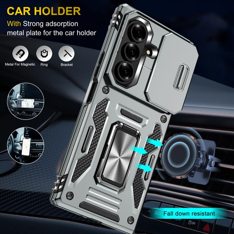For Samsung Galaxy Z Fold7 5G Armor PC + TPU Camera Shield Phone Case