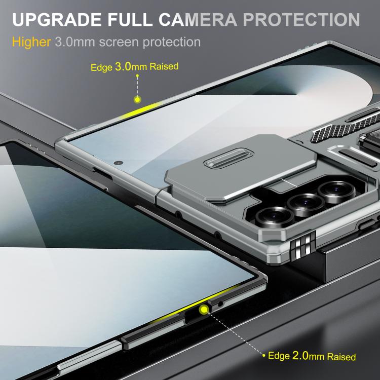 For Samsung Galaxy Z Fold7 5G Armor PC + TPU Camera Shield Phone Case