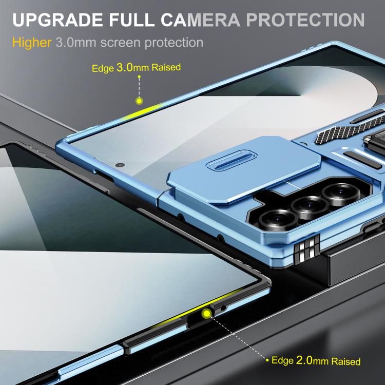 For Samsung Galaxy Z Fold7 5G Armor PC + TPU Camera Shield Phone Case