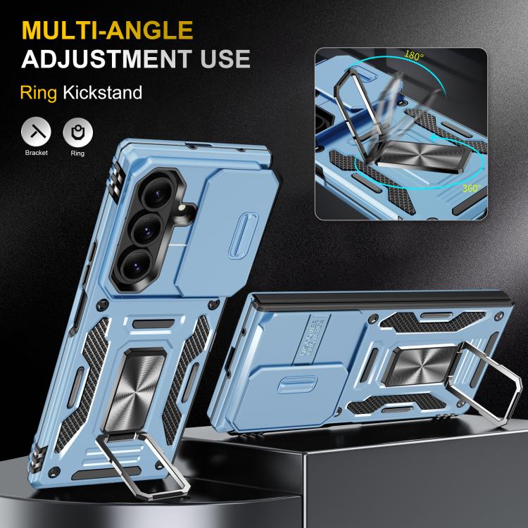 For Samsung Galaxy Z Fold7 5G Armor PC + TPU Camera Shield Phone Case