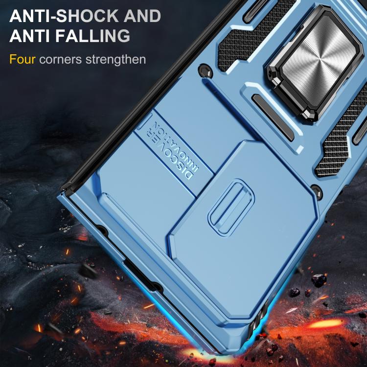 For Samsung Galaxy Z Fold7 5G Armor PC + TPU Camera Shield Phone Case