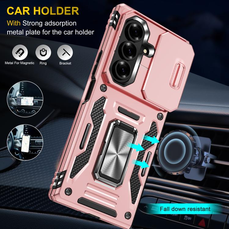 For Samsung Galaxy Z Fold7 5G Armor PC + TPU Camera Shield Phone Case