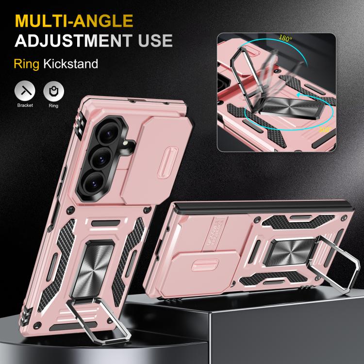 For Samsung Galaxy Z Fold7 5G Armor PC + TPU Camera Shield Phone Case