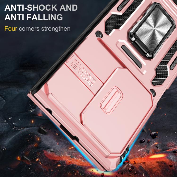 For Samsung Galaxy Z Fold7 5G Armor PC + TPU Camera Shield Phone Case