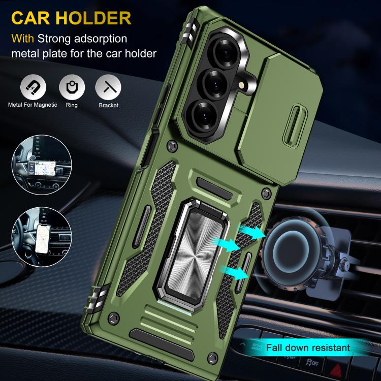 For Samsung Galaxy Z Fold7 5G Armor PC + TPU Camera Shield Phone Case