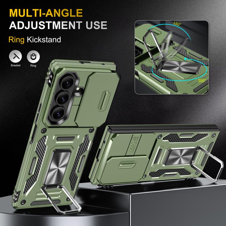 For Samsung Galaxy Z Fold7 5G Armor PC + TPU Camera Shield Phone Case
