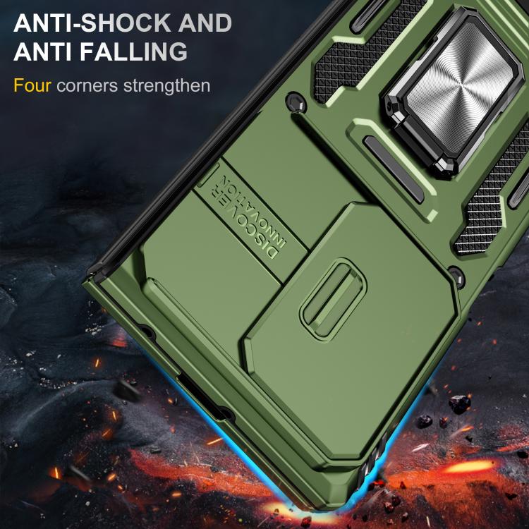 For Samsung Galaxy Z Fold7 5G Armor PC + TPU Camera Shield Phone Case
