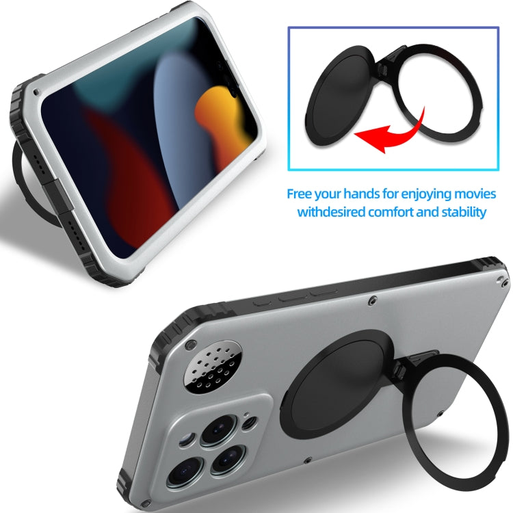 For iPhone 15 Pro Max Aromatherapy MagSafe Holder Life Waterproof Rugged Phone Case