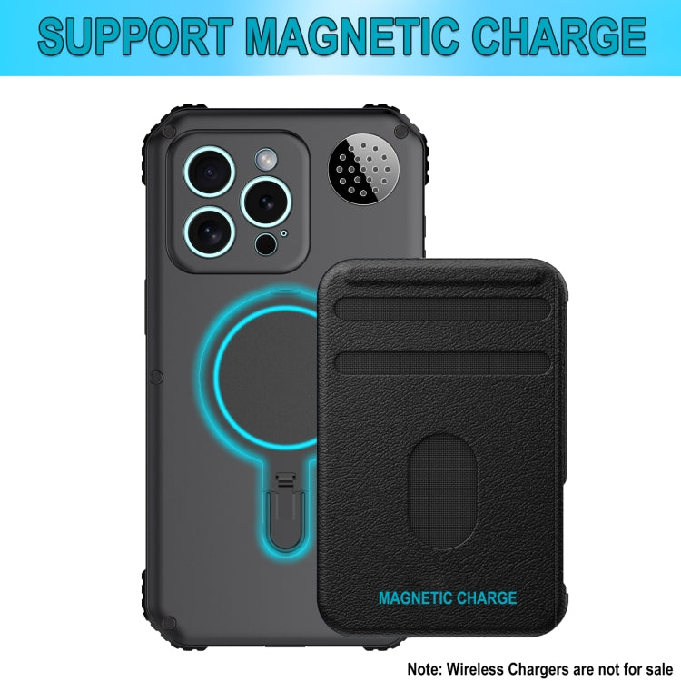 For iPhone 15 Aromatherapy MagSafe Holder Life Waterproof Rugged Phone Case