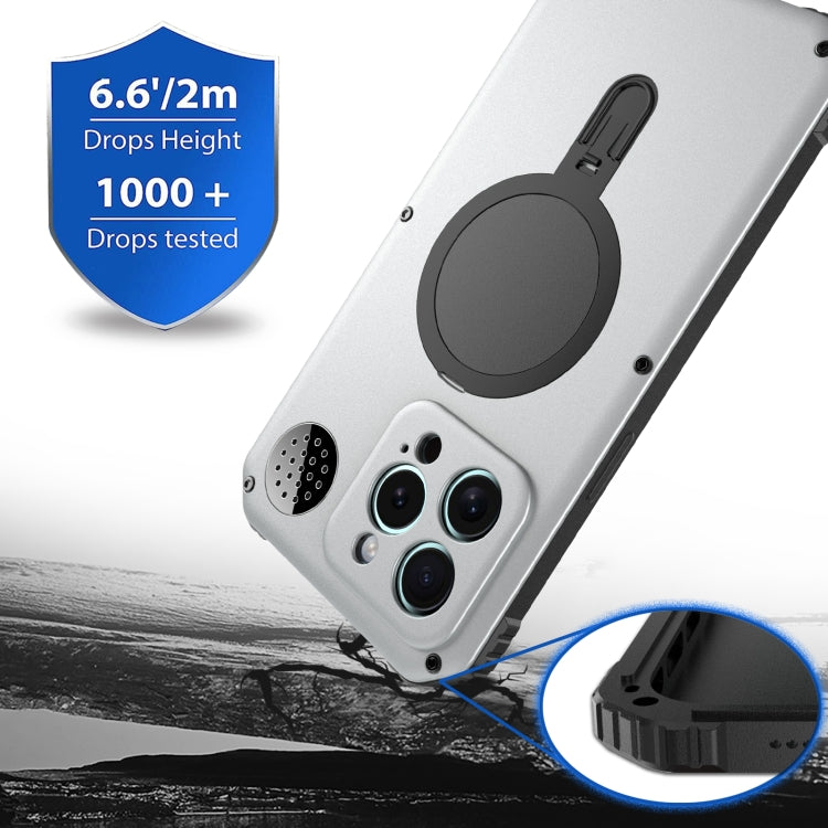 For iPhone 15 Aromatherapy MagSafe Holder Life Waterproof Rugged Phone Case