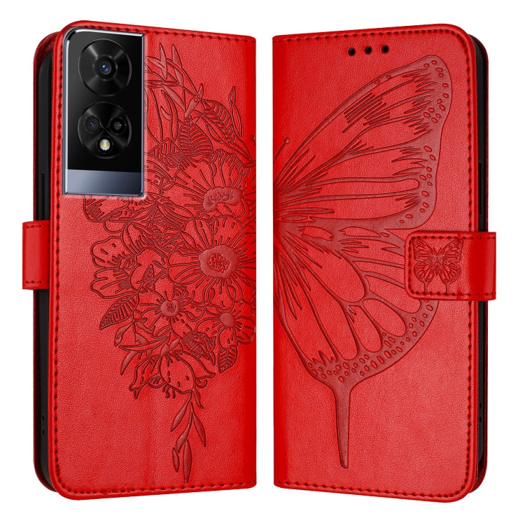 For TCL 50XE 5G Embossed Butterfly Leather Phone Case