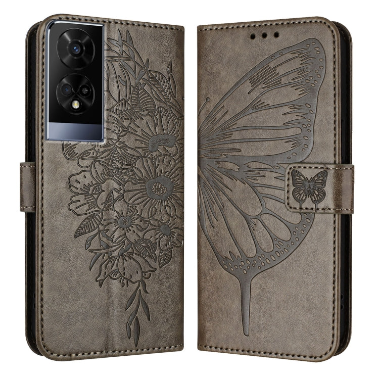 For TCL 50XE 5G Embossed Butterfly Leather Phone Case