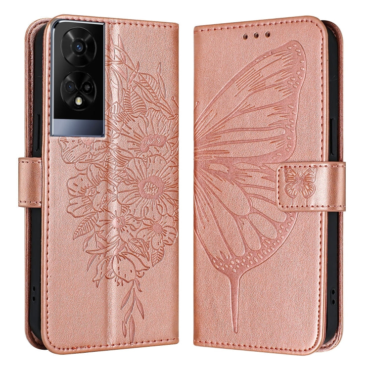 For TCL 50XE 5G Embossed Butterfly Leather Phone Case