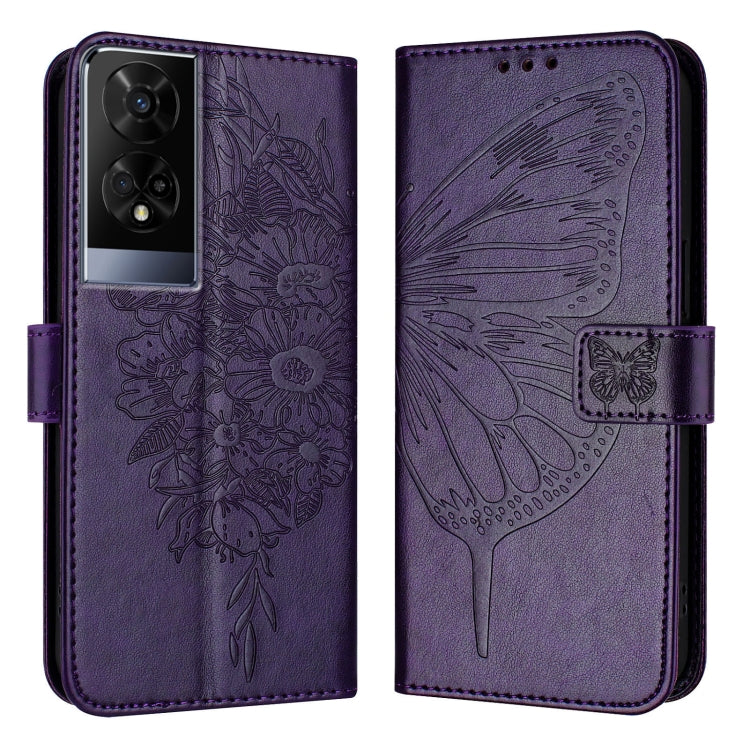 For TCL 50XE 5G Embossed Butterfly Leather Phone Case