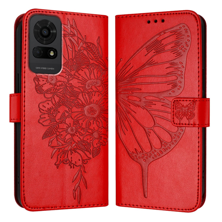 For TCL 50 LE 5G Embossed Butterfly Leather Phone Case