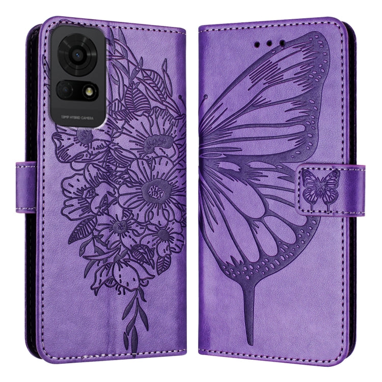 For TCL 50 LE 5G Embossed Butterfly Leather Phone Case