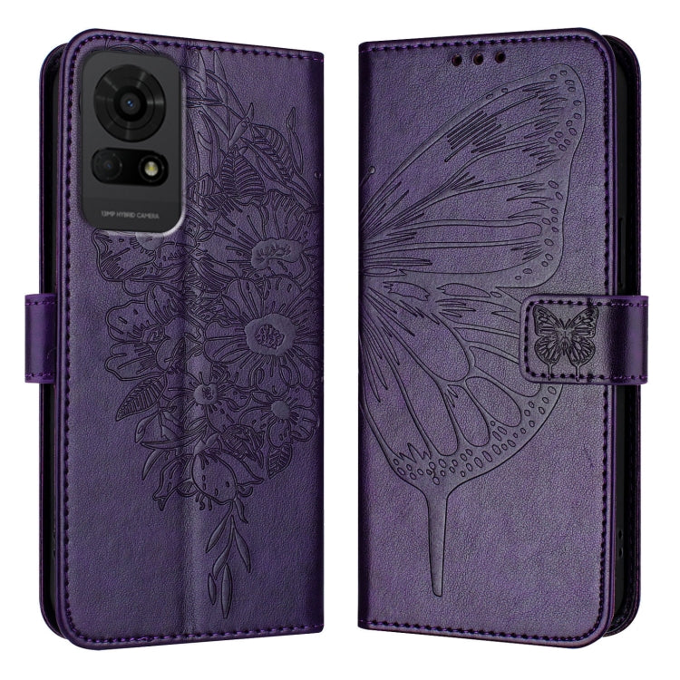For TCL 50 LE 5G Embossed Butterfly Leather Phone Case
