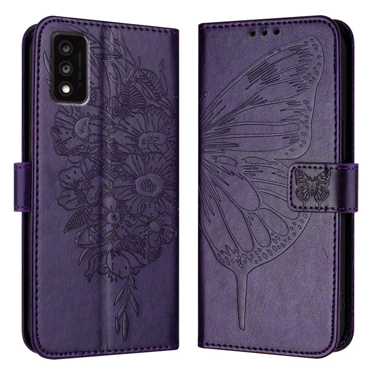 For TCL 30T T603DL Embossed Butterfly Leather Phone Case