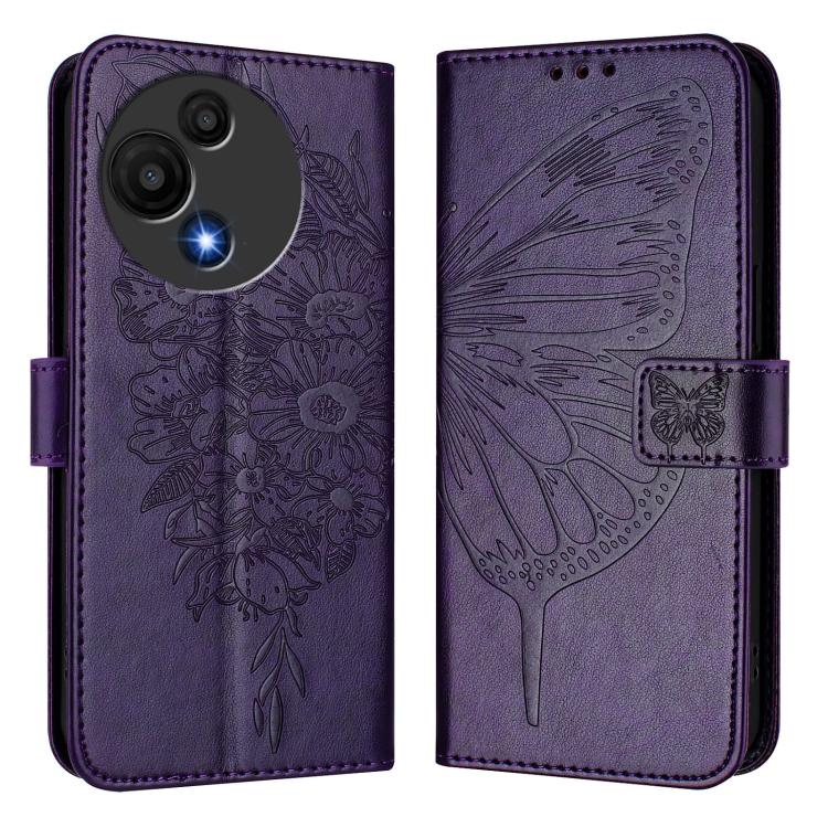 For TCL 60 SE NxtPaper 5G Embossed Butterfly Leather Phone Case