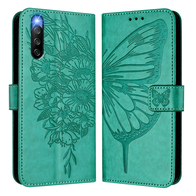 For Sony Xperia 10 IV Embossed Butterfly Leather Phone Case