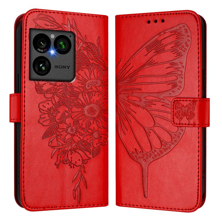 For Sony Xperia 1 VIII Embossed Butterfly Leather Phone Case