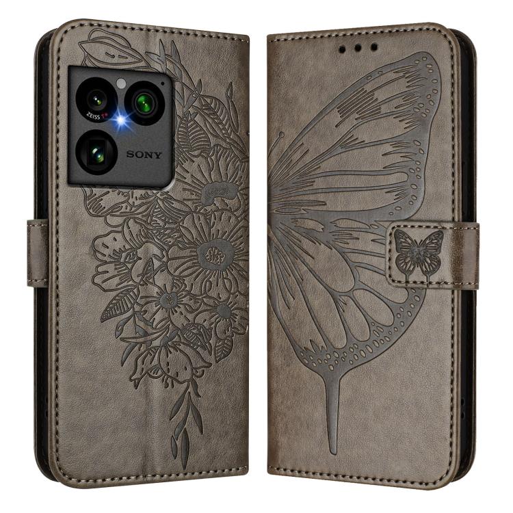 For Sony Xperia 1 VIII Embossed Butterfly Leather Phone Case