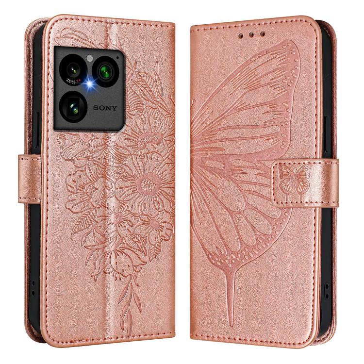 For Sony Xperia 1 VIII Embossed Butterfly Leather Phone Case