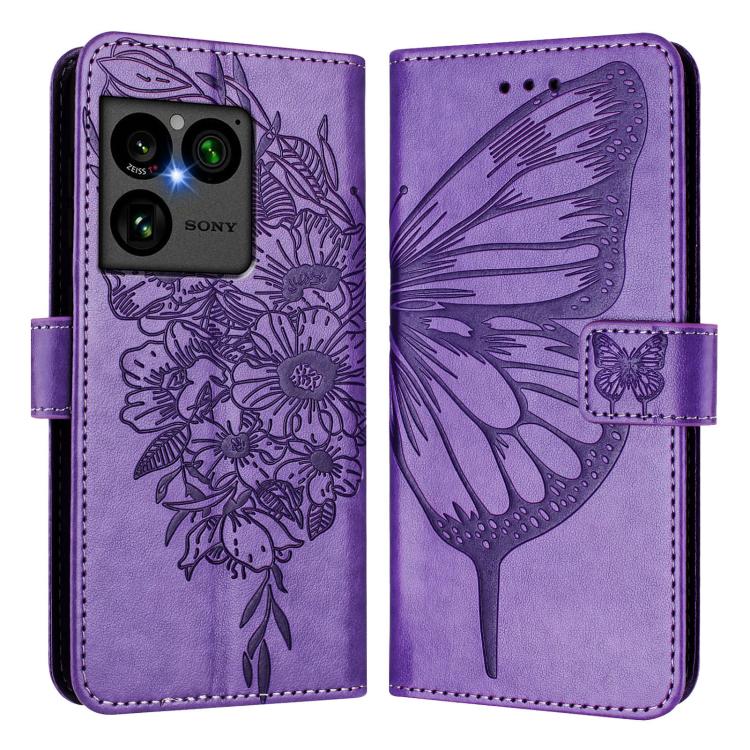 For Sony Xperia 1 VIII Embossed Butterfly Leather Phone Case