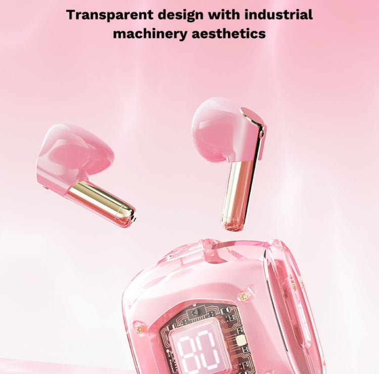 ROCK RAU0766 Bubble Transparent TWS Wireless Bluetooth Earphone with Lanyard