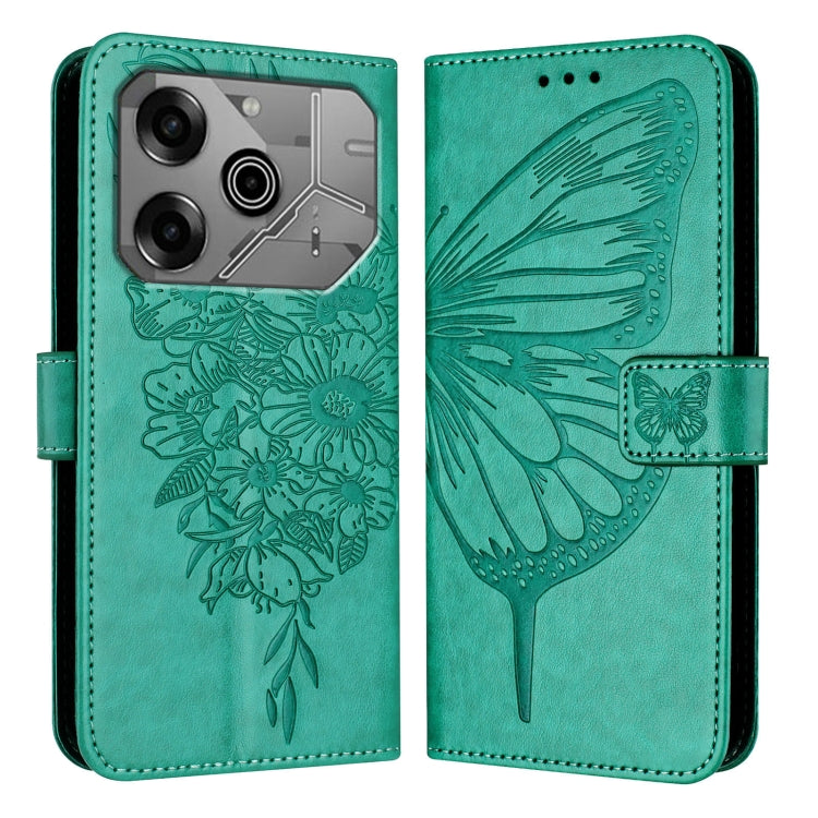 For Tecno Pova 6 Neo Embossed Butterfly Leather Phone Case