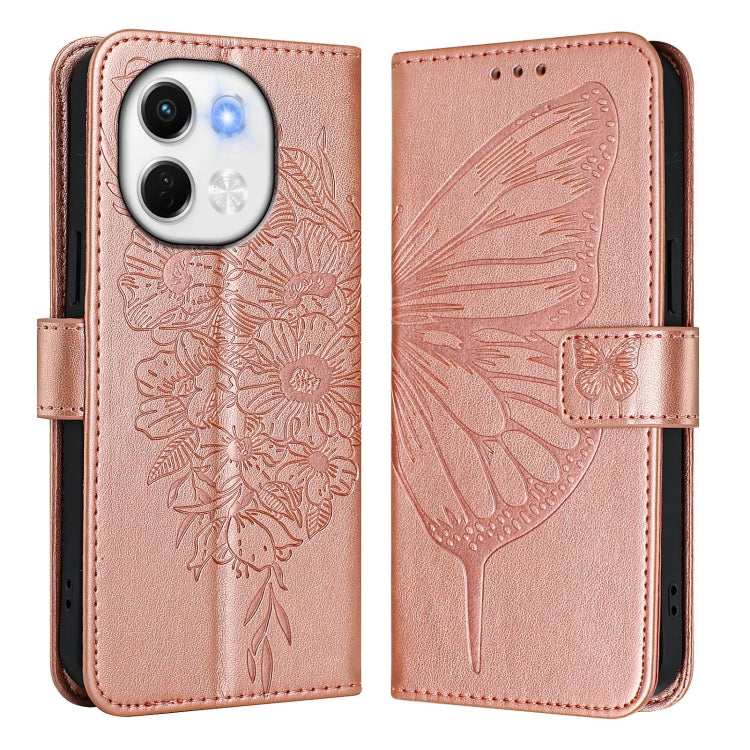 For Tecno Spark 30 5G / Pova 6 Neo 5G Embossed Butterfly Leather Phone Case
