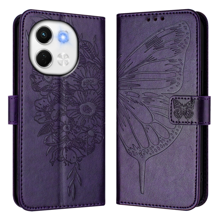 For Tecno Spark 30 5G / Pova 6 Neo 5G Embossed Butterfly Leather Phone Case