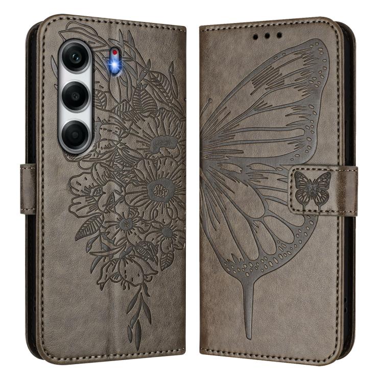 For Tecno Camon 40 Pro 4G Embossed Butterfly Leather Phone Case