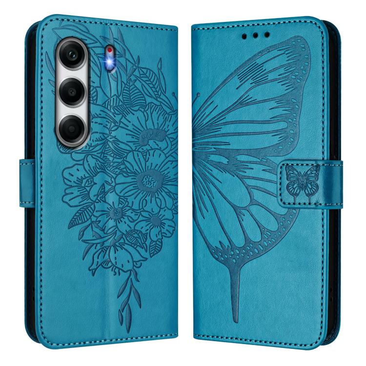 For Tecno Camon 40 Pro 4G Embossed Butterfly Leather Phone Case