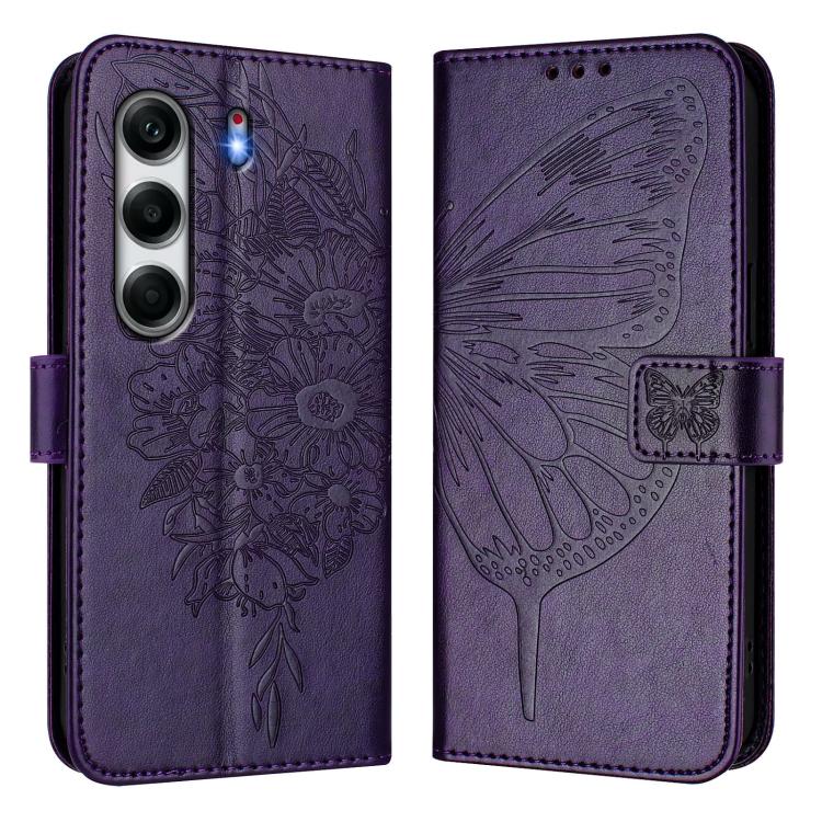 For Tecno Camon 40 Pro 4G Embossed Butterfly Leather Phone Case