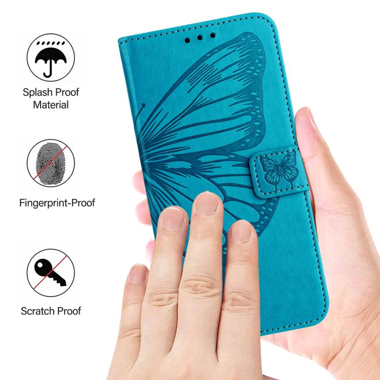 For Tenco Pova Slirm / Spark Slirm Embossed Butterfly Leather Phone Case