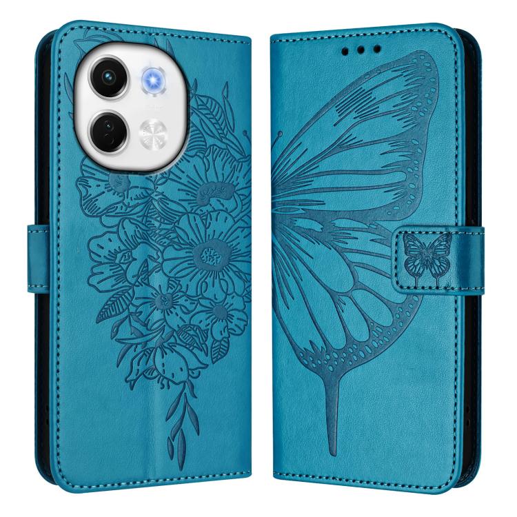 For Tecno Spark 30 5G / 6 Neo 5G Embossed Butterfly Leather Phone Case