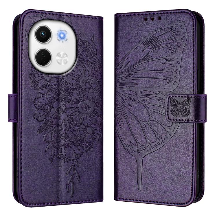 For Tecno Spark 30 5G / 6 Neo 5G Embossed Butterfly Leather Phone Case