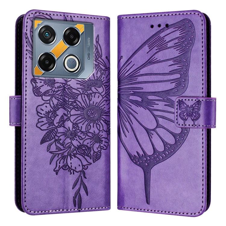 For Infinix GT 20 Pro Embossed Butterfly Leather Phone Case