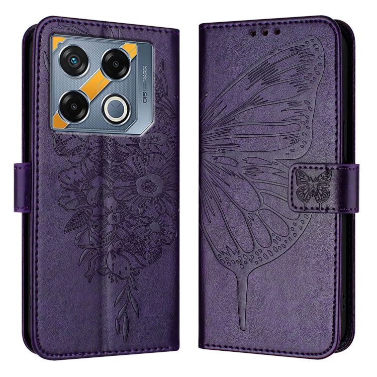 For Infinix GT 20 Pro Embossed Butterfly Leather Phone Case